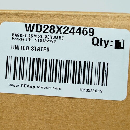 General Electric WD28X24469 Dishwasher Gray Silverware Basket Assembly GE