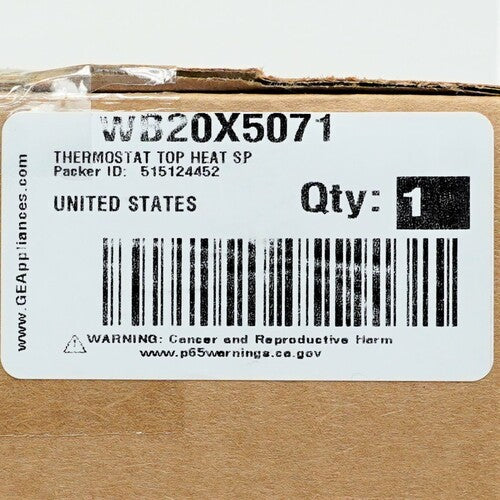 GE WB20X5071 Range Oven Thermostat Control OEM