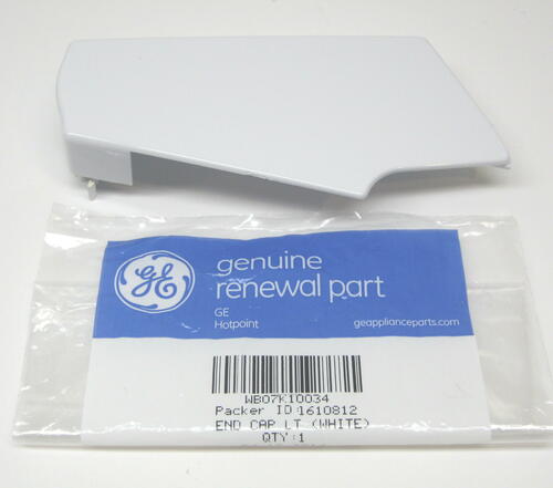 Range Oven Console End Cap Left Side White GE WB07K10034 AP2623259 PS228363