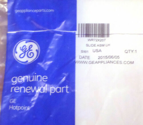 WR72X207 GE Refrigerator Drawer Slide Rail Left Side PS306911 AP2073457