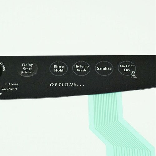 154459903 for Electrolux Frigidaire Dishwasher Touchpad Control Panel Insert
