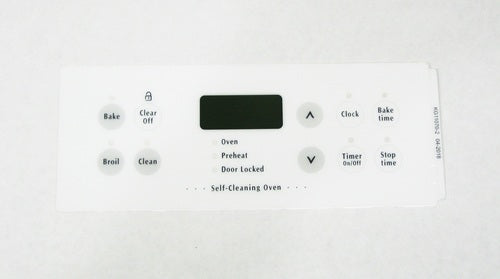 Oven Clock Overlay Pad 316220804 for Electrolux Frigidaire ERC Range Control