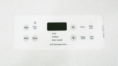 Oven Clock Overlay Pad 316220804 for Electrolux Frigidaire ERC Range Control