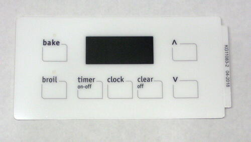 Oven Clock Overlay Pad 316220722 for Electrolux Frigidaire ERC Range Control
