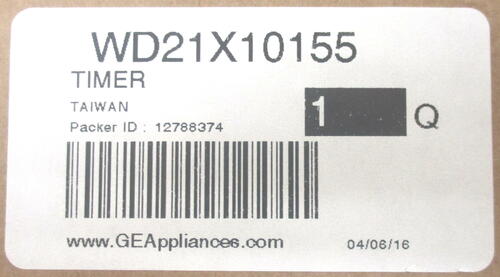 WD21X10155 Genuine GE Dishwasher Timer Control AP3189460 PS260202