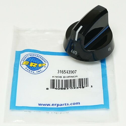 ERP 316543907 for Electrolux Frigidaire Gas Range Oven Burner Knob