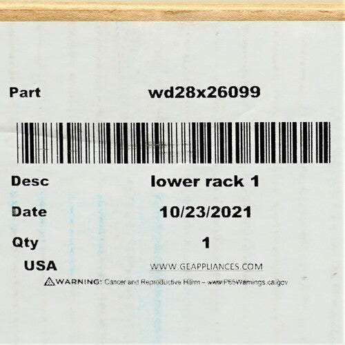 GE WD28X26099 Lower Dishwasher Rack Genuine OEM