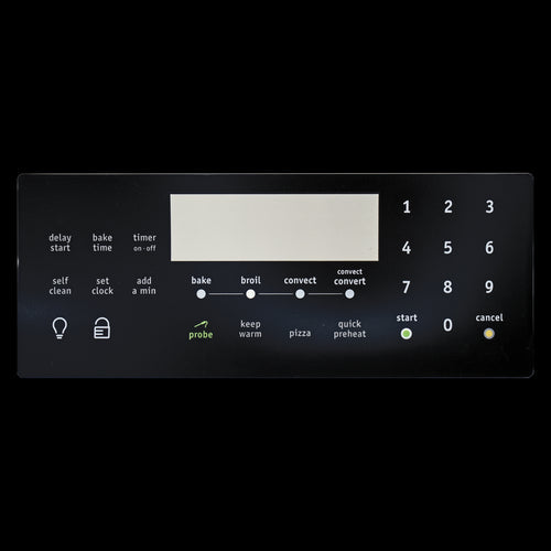 Choice Parts 316419828 for Electrolux Frigidaire Range Oven Black Control Clock Overlay