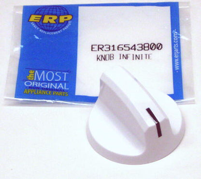 Electric Range Burner Control Knob for Electrolux 316543800 AP4564286 PS2581840
