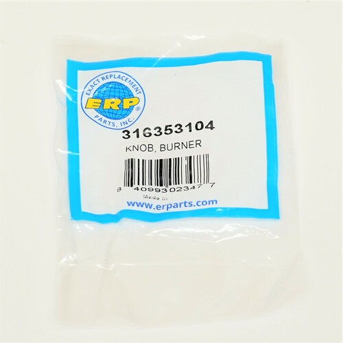Exact Replacement 316353104 for Electrolux Frigidaire Gas Range Burner Knob