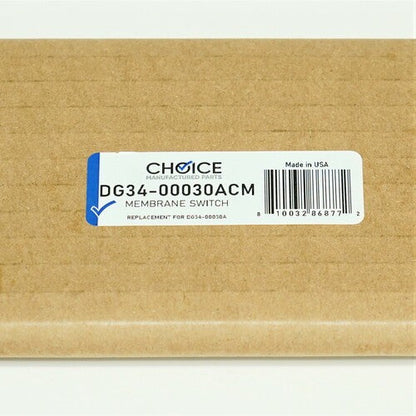 Choice Parts DG34-00030A for Samsung Range Oven Membrane Switch Control Panel