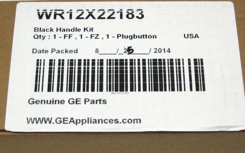 WR12X22183 GE Refrigerator/Freezer Black Door Handle Kit AP5948588 PS9494525