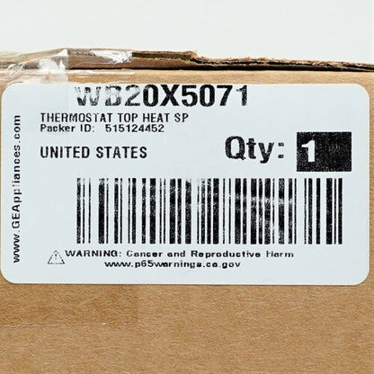 GE WB20X5071 Range Oven Thermostat Control OEM
