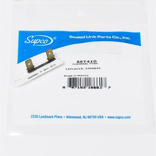 WP3399849 for Whirlpool Dryer Blower Vent Thermal Thermostat Fuse AP2947182 PS345981