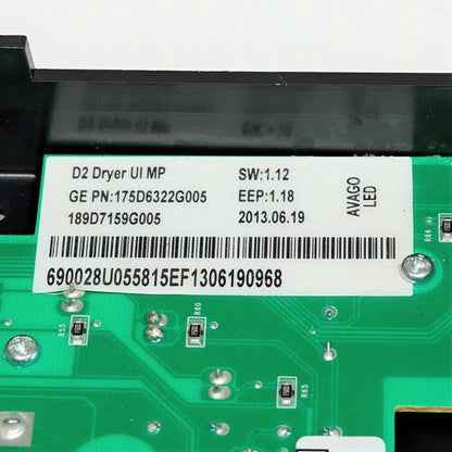 Dryer User Interface Control WE4M513 for GE