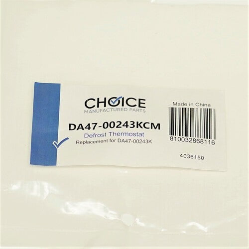 Choice Parts DA47-00243K for Samsung Refrigerator Defrost Thermostat