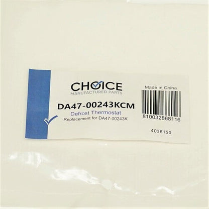 Choice Parts DA47-00243K for Samsung Refrigerator Defrost Thermostat