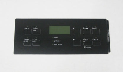 Oven Clock Overlay Pad 316419141 for Electrolux Frigidaire ERC Range Control
