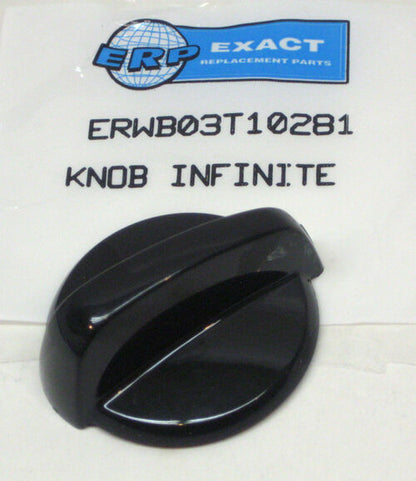 WB03T10281 for GE Stove Range Burner Knob Black PS2321073 AP4315608
