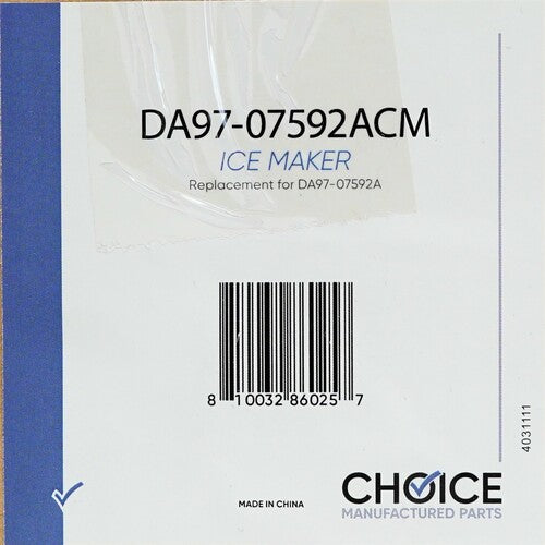 DA97-07592A for Samsung Refrigerator 12 Wire Icemaker Assembly