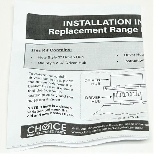 Washer Washing Machine Basket Drive Hub Kit for Whirlpool W10820039