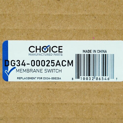 Choice Parts DG34-00025A for Samsung Range Oven Membrane Switch Touchpad