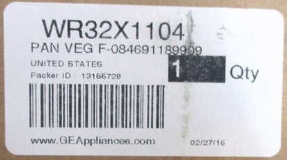 WR32X1104 GE Refrigerator Vegetable Crisper Pan AP2069040 PS300827