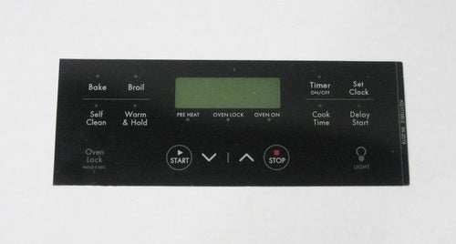 Oven Clock Overlay Pad 316633004 for Electrolux Frigidaire ERC Range Control