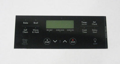 Oven Clock Overlay Pad 316633004 for Electrolux Frigidaire ERC Range Control