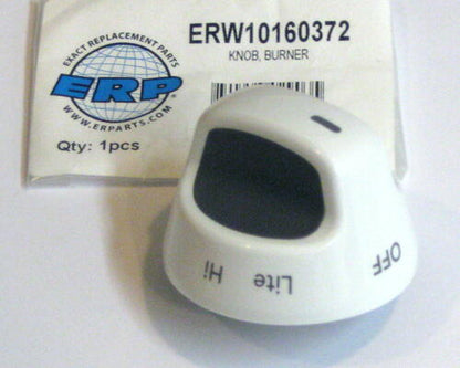 Gas Range Burner Knob for Whirlpool Kitchenaid W10160372 AP4324780 PS2328812