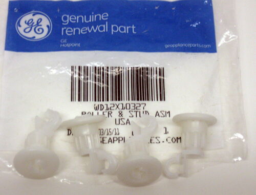 WD12X10327 Genuine GE Dishwasher Rack Rollers 4 per pkg AP4980629 PS3486910