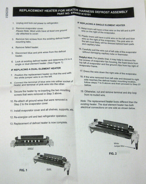 WR51X10101 for GE Refrigerator Defrost Heater Glass Tubes AP4355467 PS1993872