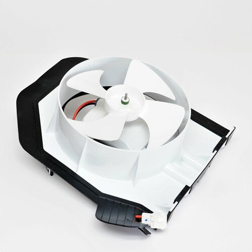 GE WR17X24348 Refrigerator Condenser Fan Motor and Shroud Assembly