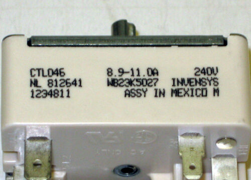 WB23K5027 GE Range Burner Control Infinite Switch fits CTL046 PS236303 AP2023803