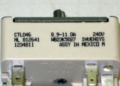 WB23K5027 GE Range Burner Control Infinite Switch fits CTL046 PS236303 AP2023803