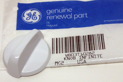 WB03T10282 Genuine GE Stove Range White Burner Knob AP4345833 PS2321074
