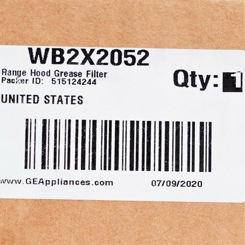 WB2X2052 Genuine GE General Electric Range Hood Vent Filter Dome Shape
