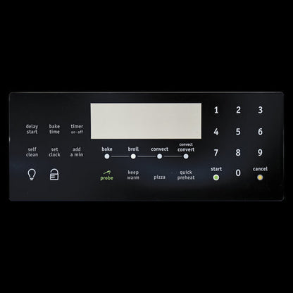 Choice Parts 316419828 for Electrolux Frigidaire Range Oven Black Control Clock Overlay