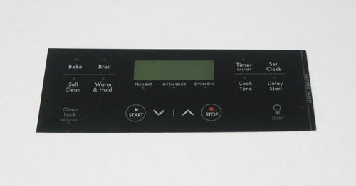 Oven Clock Overlay Pad 316633004 for Electrolux Frigidaire ERC Range Control
