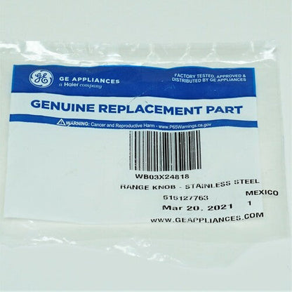 General Electric WB03X24818 GE Gas Range Stove Stainless Steel Control Knob