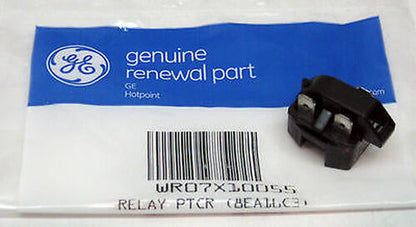 WR07X10055 Genuine GE Refrigerator Compressor Relay Protector PS963826 AP3772916