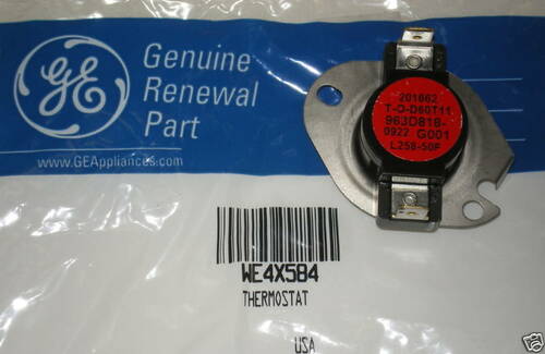 WE4X584 Genuine GE OEM General Electric Dryer Thermostat Hi Limit