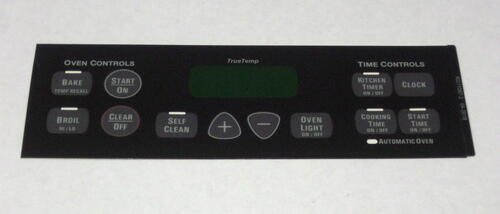 Oven Clock Overlay Touch Pad WB27T10675 for GE ERC Range Control