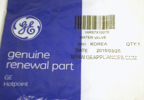 WR57X10070 GE Refrigerator Icemaker Water Inlet ValveTriple Coil Solenoid AP3996264 PS1483564