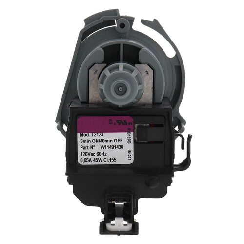 W11497943 for Whirlpool Dishwasher Pump Motor W11491436 Exact Replacement Part