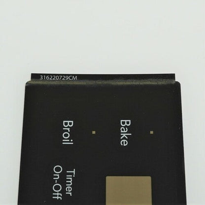316220729 for Electrolux Frigidaire Control Overlay fits ERC Oven Control