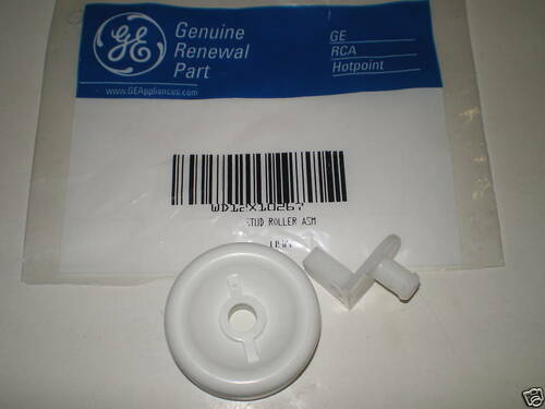 WD12X10267 Genuine GE Dishwasher Rack Roller Wheel & Stud Asm.