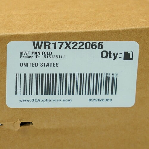 General Electric WR17X22066 Refrigerator MWF BiPass Manifold and Tubes Asm. GE