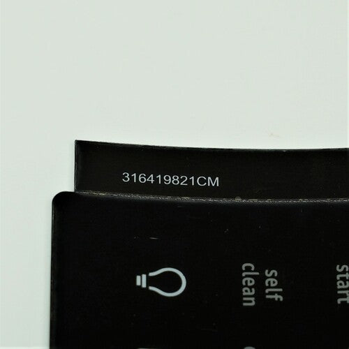 316419821 for Electrolux Frigidaire Range Overlay Oven ERC Control