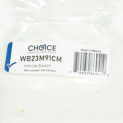 WB23M91 for GE Oven Infinite Burner Switch